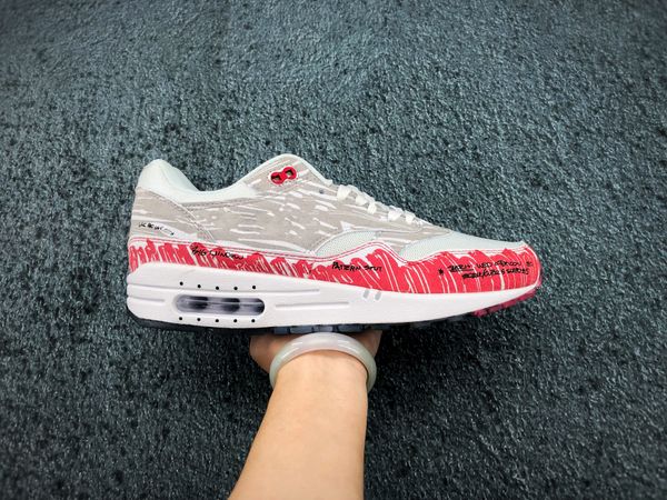 

new tinker sketch to shelf 1 87 red white mens running shoes for men 1s 87s womens designer sneakers air trainers size 11