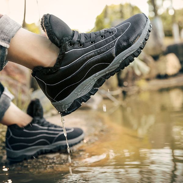 

large size 35-46 2019 mens plus velvet warm hiking shoes outdoor waterproof sneakers women outdoor trekking soft shoes for men12