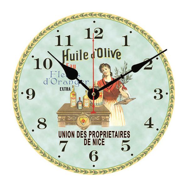 

wonzom housewife lace 6-16 inch wooden cardboard wall clock,silent & non-ticking feature,antique style for kitchen office