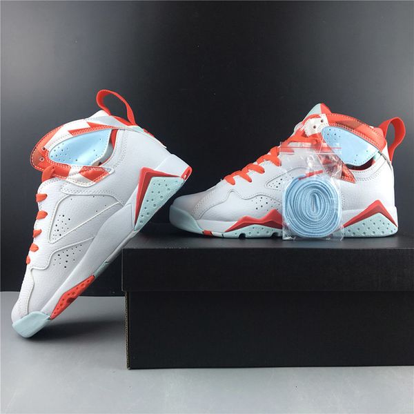 

2019 z mist women basketball shoes 7s goddess candy white pink real leather sport sneaker trainer size 36-40