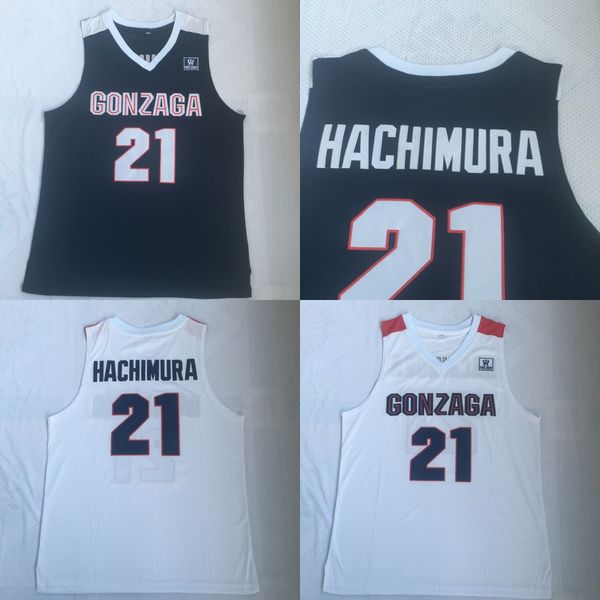 

Gonzaga Bulldogs Jersey #21 Rui Hachimura Jersey White Navy College Basketball Jersey Fast Free Shipping Men