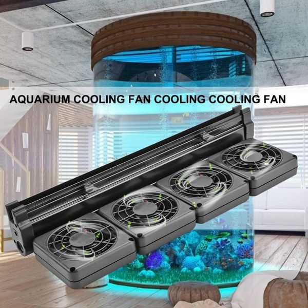 

aquarium cooling fan quiet multi-angle temperature control fish tank cooler