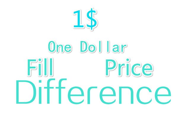 

one dollar fill price difference payment for dhl ems different extra cost diferent shipping fee etc