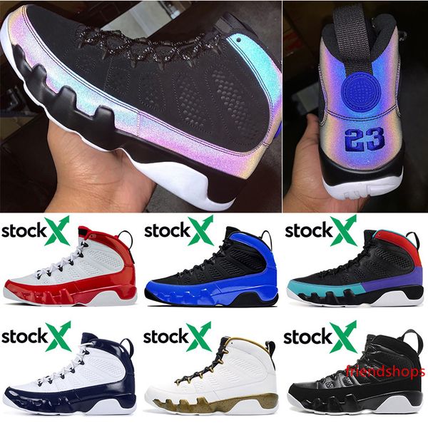 

2020 9 9s stock x racer blue jumpman men basketball shoes gym red unc athletic mens trainers sports sneakers size 7-13