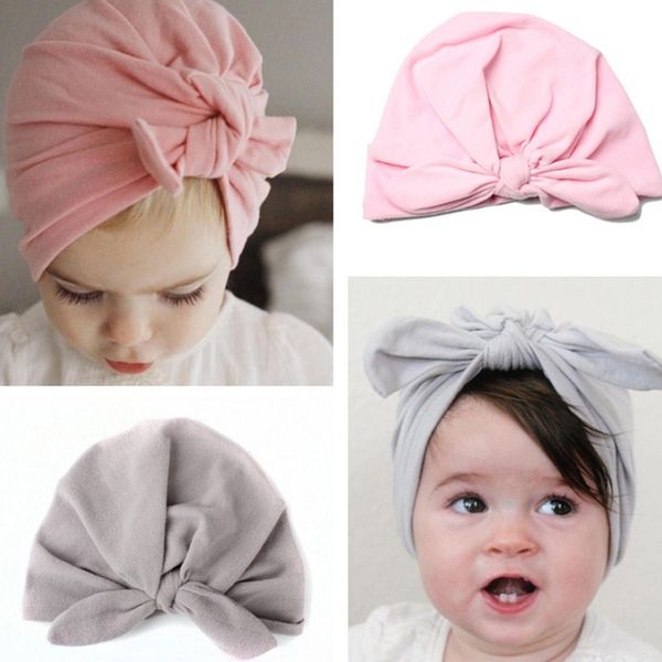 

cysincos newborn baby knit cotton cap hat baby boy girl knitted warm turban knotted hat winter warm beanie headwear cap, Yellow
