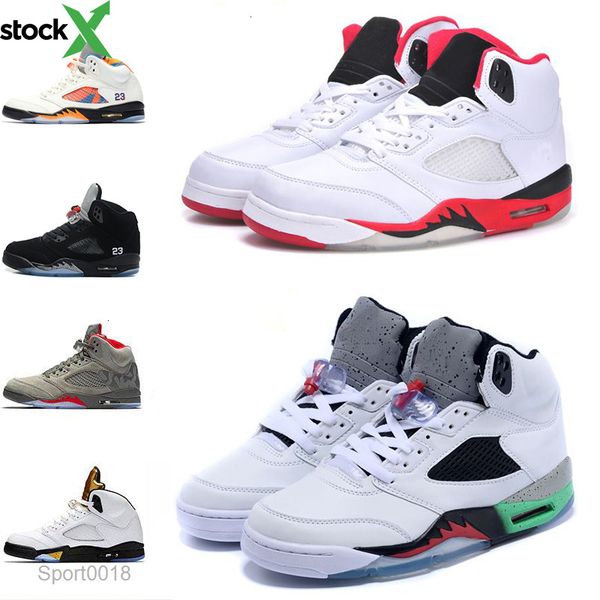 

mens shoes 5 5s v olympic metallic gold white cement man basketball shoe og metallic silver goldred blue suede designer shoe ing, Black