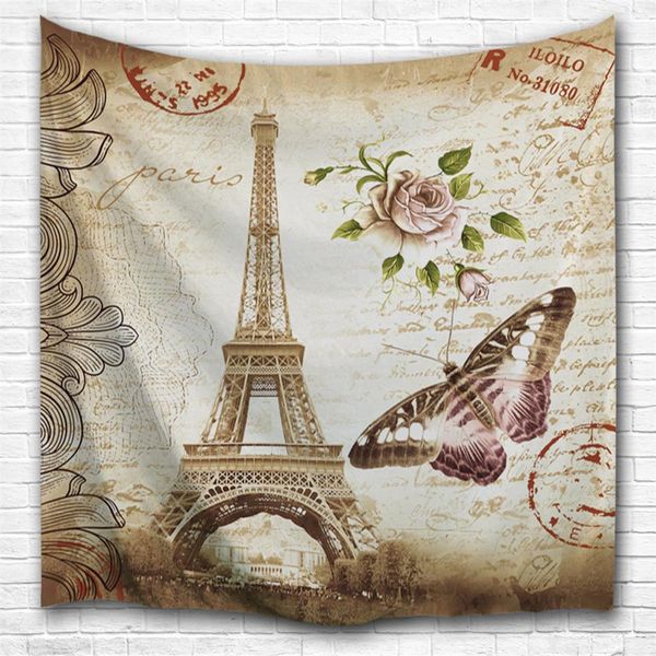 

butterfly tower 3d printing home wall hanging tapestry for decoration