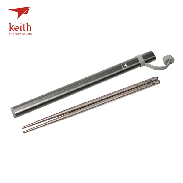 

keith titanium sticks outdoor tableware chinese chopsticks for camping picnic traveling square chopsticks ti5622 ti5822