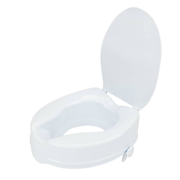

4" elevated toilet seat with cover white toilet seat covers bathroom accessories