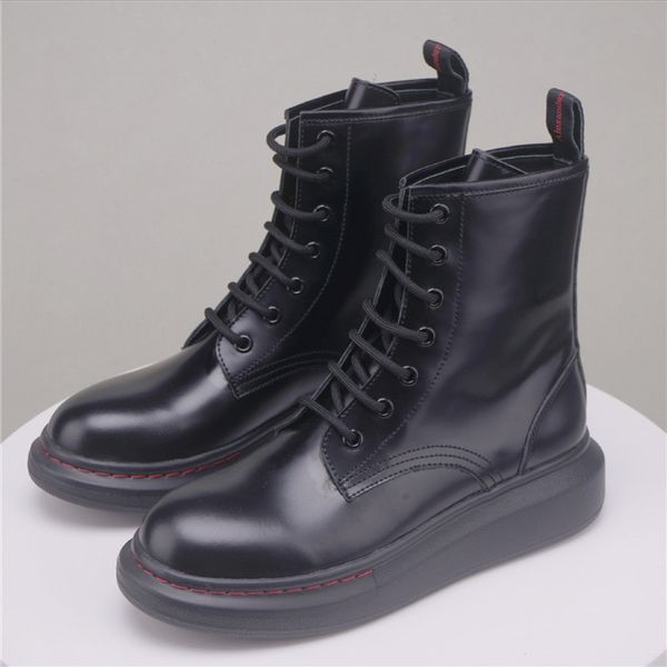 

boots women genuine leather shoes for winter boots shoes woman casual spring genuine leather botas mujer female ankle boots, Black