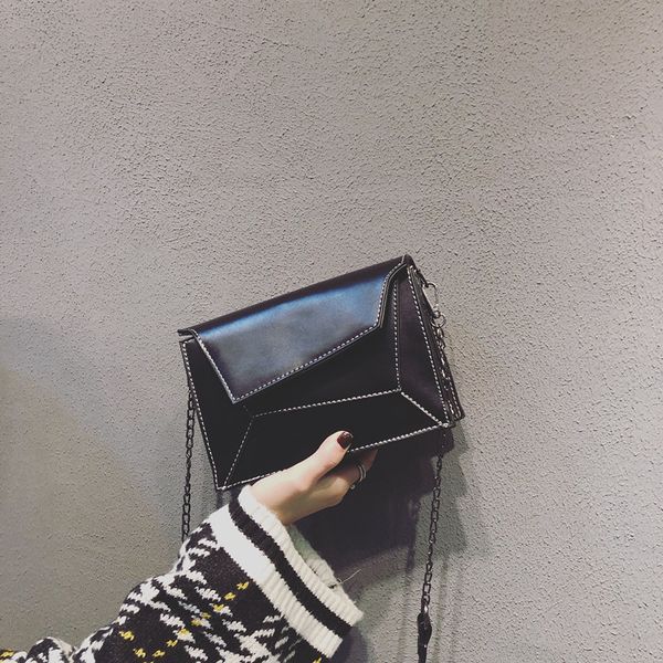 

new casual small bag woman 2020 new bevel bag chain one-shoulder small square