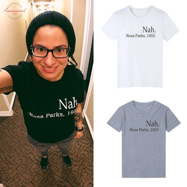 

nah rosa parks 1955 equal rights humor sarcasm attitude t shirt, White