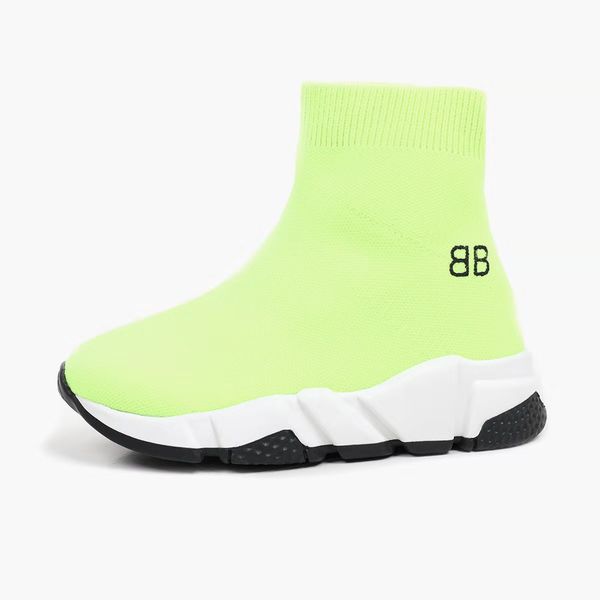 

kid sneaker neo green basketball shoe for boys kid girl running sport shoes fabric slip on shoes baby dress toddlers shoes eu 26-35, Black