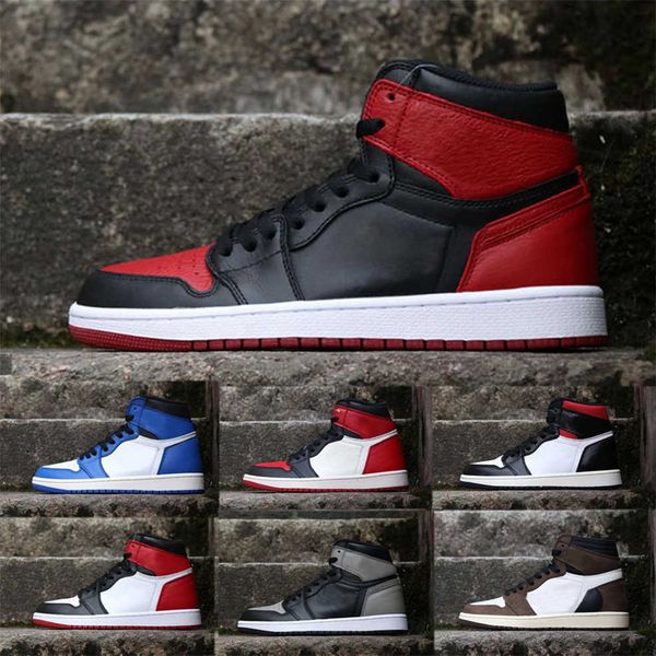 

air jordan retro travis scotts fearless men 1 basketball shoes spiderman unc 1s chicago banned bred toe sport designer sneakers