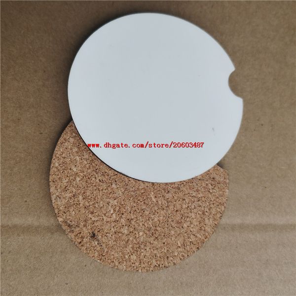 

new arrival sublimation wooden mdf blank car coasters transfer printing coaster with cork and non-slip factory price