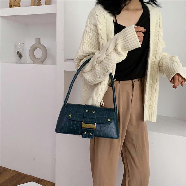 

2020 hot New Style Stripes Square Bags Women Purse Leather Tote shoulder Bags Classic Messenger Bag Retro quality Bolsos Yiming2/04
