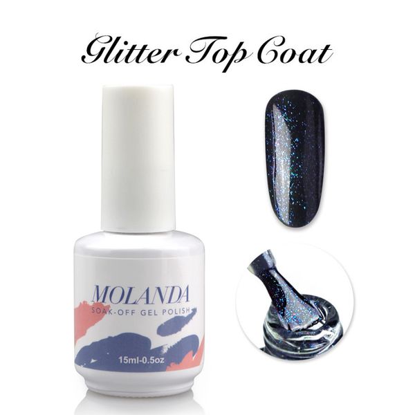 

15ml blue violet color no wipe glitter coat with shimmer sparkles rubber base thicker gel varnish, Red;pink