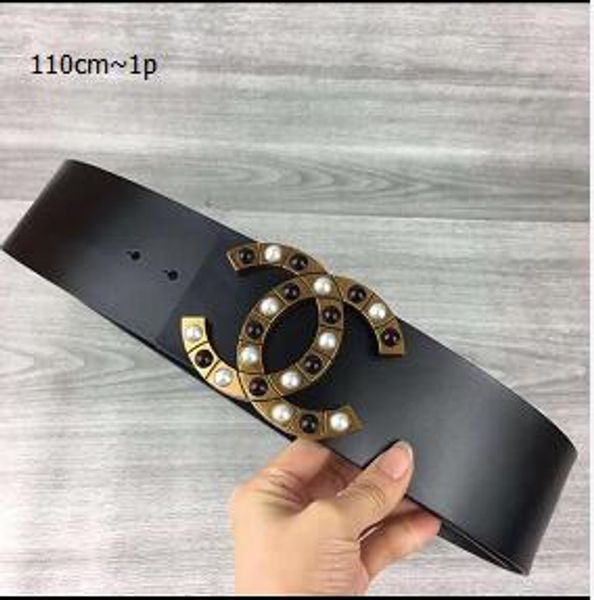 

chanel belt chanel европейский и широкий пояс леди пояс мода джокер пальто юбка украшения тенденция мода булавочная пряжка простой пояс, Black;brown
