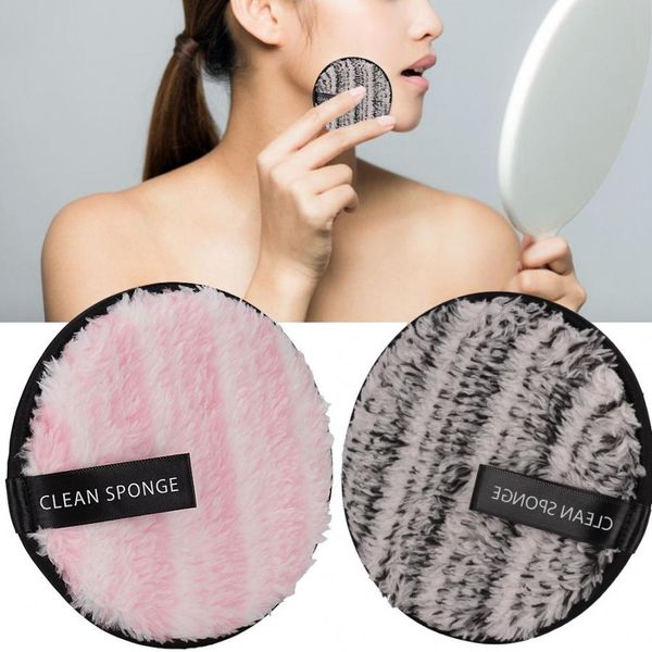 

makeup puff double-sided microfiber facial makeup remover puff reusable face cleansing towel cloth pad cosmetic