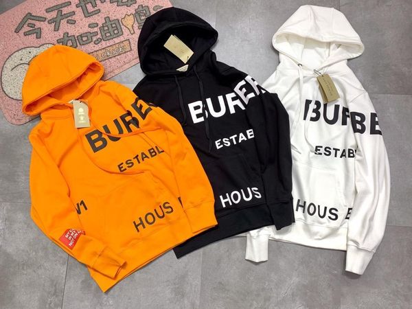 

19ss new luxurious brand design bbr hooded hoodie men women fashion letter print casual streetwear sweatshirts outdoor sweatshirt, Gray;blue