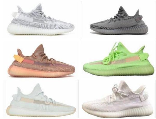 

new glow clay form black reflective v2 static designer men sneakers womens hyperspace clay beluga 2.0 zebra running shoes sports 36-45