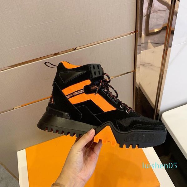

luxury designer shoes 2020 speed trainer flat bottom luxury fashion socks boots designer men's sports shoelace box dust bag al05, Black