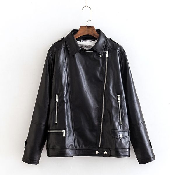 

nxh black leather jacket women coat plus size womens coats faux leather motor biker jackets winter outwear