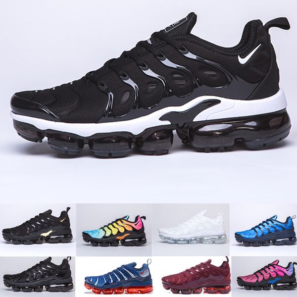 

tn plus running shoes men women wool grey game royal tropical sunset creamsicle designer sneakers sport shoes zd0896, Black