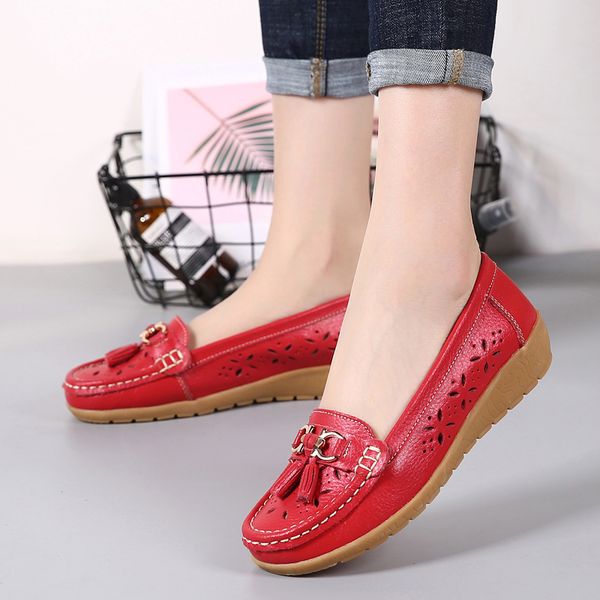 

2020 new women sandals soft stiching ladies loafters comfortable leather flat sandals beach shoes women footwear, Black