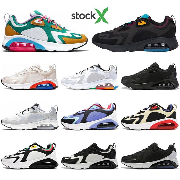 

with socks red bottom react 200 men women running shoes rasta royal pulse vapors cushioning casual shoes breathable sports sneakers trainers, White;red