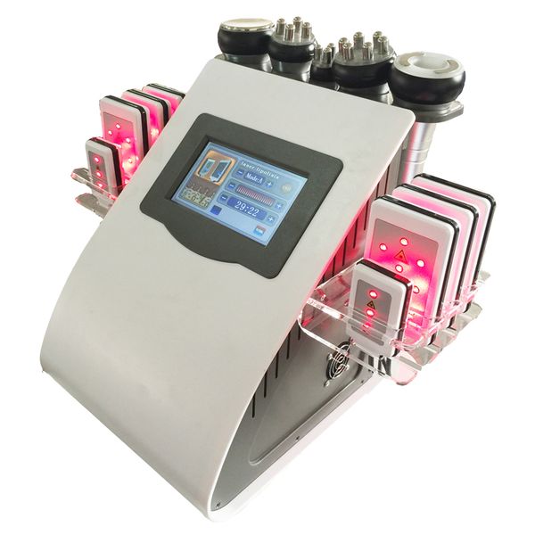 

Effective 40K Ultrasonic cavitation machine lipo laser 8 pads vacuum RF body sculpting skin care salon spa slimming machine