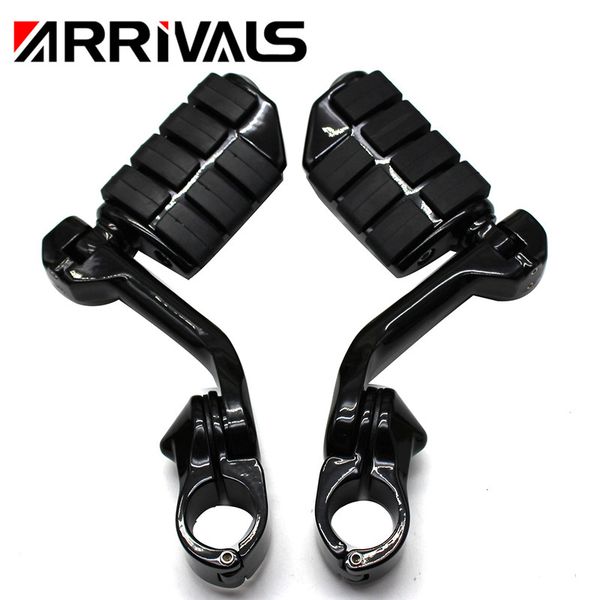 

motorcycle foot rests footpeg long angled highway engine guard 1-1/4" 32mm for electra glide road glide