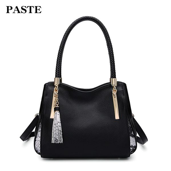 

2018 spring serpentine tassel design paste women's hobo bags female shoulder bag 7p1128mp