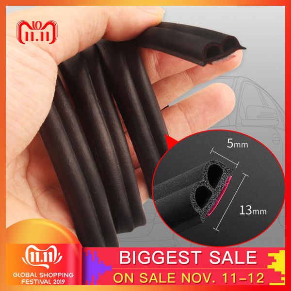 

2m b type epdm rubber car door seal strip sticker trunk soundproofing waterproof sealing sticker automobiles interior accessory