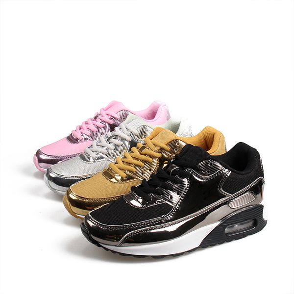

new casual shoes breathable women mens sport sneakers lace up light pu leather wedges couple shoes outdoor walking, Black