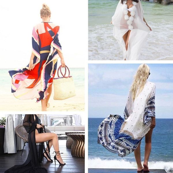 

summer women beach cover ups tunics for beach dress bathing suit wear swimwear bikini cover up women 2019 suits maios, Blue;gray