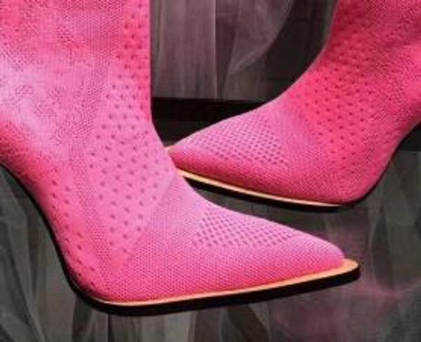 

designer- boots snow knitted women booties casual martin boots wholesale ladies winter boots, Black