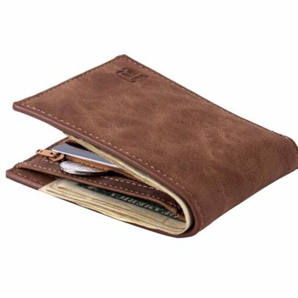 

fashion men wallets mens wallet with coin bag zipper small money purses new design dollar slim purse money clip wallet, Red;black