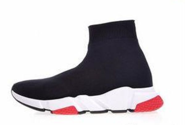 

2018 designer speed runner sock black knit high cut trainder stretch boot fashion style patten size eur 35-44