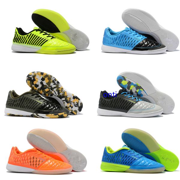 

new arrival mens lunar gato ii 2 ic indoor outdoor turf football boots leather soccer cleats super light shoes exquisite us39-45, Black