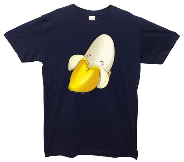 

brand baby banana cute t-shirt summer 2019 men's short sleeve t-shirt, White;black
