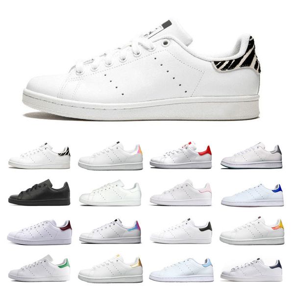 

2019 smith casual shoes mens womens training runners designer raf simons stan smiths leather shoes sneakers solid grey blue multi colors