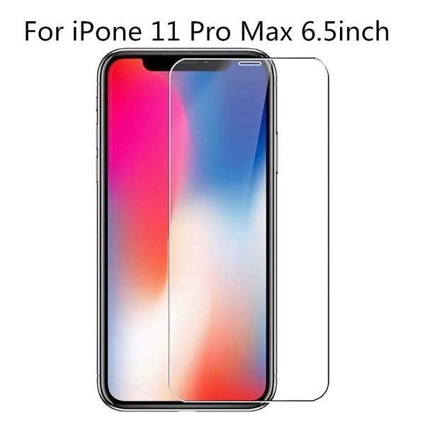 

50pcs/discount 9h tempered glass for iphone 11 11por max iphone 8 7 6 screen protector 8plus x xr xs max tempered film
