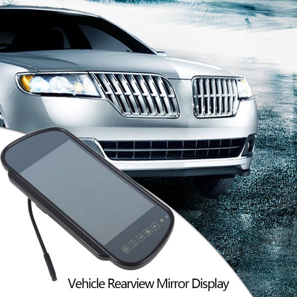 

car display 7 inch rearview mirror display car hd reversing image