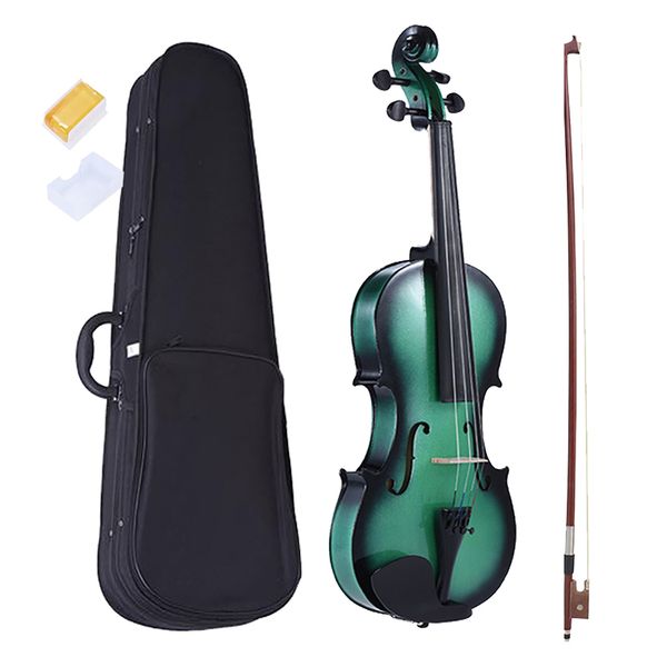 

4/4 acoustic violin fiddle +case bow rosin bow violin accessory for student