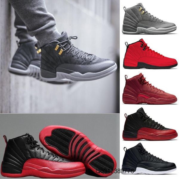 

new 12s fiba 12 reverse taxi men basketball shoes college navy game royal bordeaux dark grey wntr michigan wings sports sneakers designer