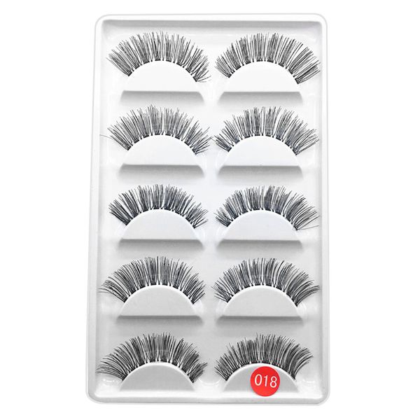 

5 pairs luxury 3d thick false lashes fluffy strip makeup handmade exquisite natural bright extension maquiagem long lashes c524