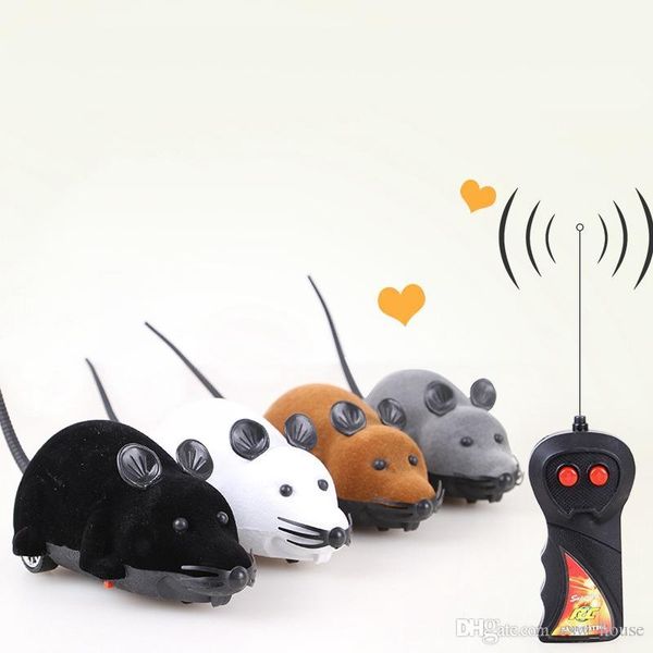 

cat dog wireless remote control mouse electric flock simulation mouse cat toy cat educational toys black mouse