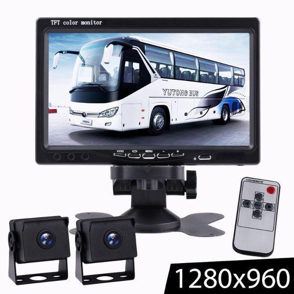 

7-дюймовый tft lcd проводной монитор автомобиля hd определение проводная камера заднего парковочная система грузовик starlight ночного виден