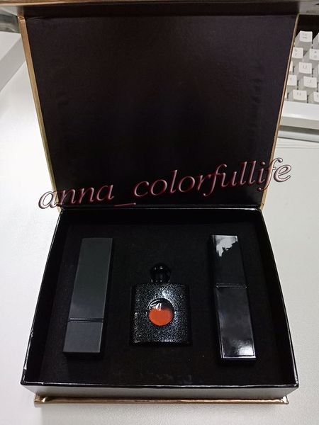 

Famou y brand makeup et perfume lip glo lip tick beauty edition 3 in 1 make up kit hipping